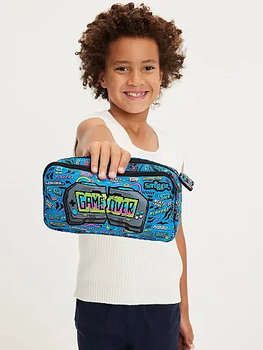 Smiggle Eclipse Karakter Cepli Kalem Kutusu Koyu Lacivert 456601 - 3