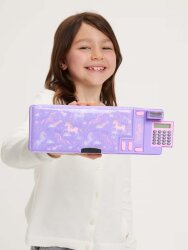Smiggle Eclipse Pop Out Hesap Makineli Otomatik Kalem Kutusu Lila 456643 - 3