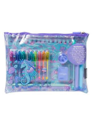 Smiggle Epic Adventures A5 Çizgili Defterli Kırtasiye Hediye Seti Aqua 482229 - 2