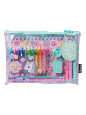 Smiggle Epic Adventures A5 Çizgili Defterli Kırtasiye Hediye Seti Pembe 482229 - 1