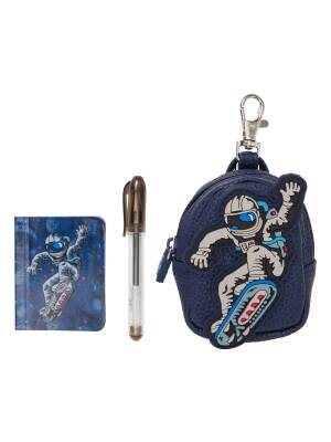 Smiggle Epic Adventures Mini Defter Anahtarlık Lacivert 401251 - 2