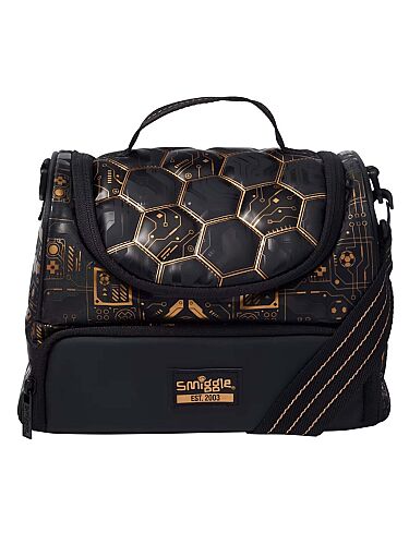 Smiggle Livewire Çift Katlı Beslenme Çantası Siyah 456844 - 1