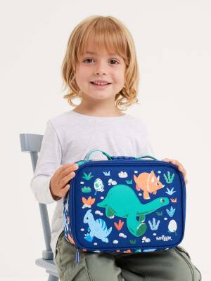 Smiggle Out &About Junior Minik Kare Dinozor Desenli Beslenme Çantası 456742 - 2