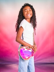 Smiggle Radiant Kalp Şeklinde Omuz Çantası Gold 456878 - 4