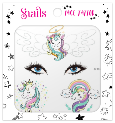 Snails Yüz Dövmesi – Unicorn Crown Ft0008 - 1