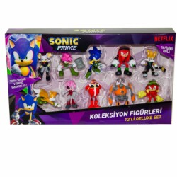 Sonic 12'li Figür Set Asorti (2 Sürpriz Figür) PMI/SON2080 - Sonic