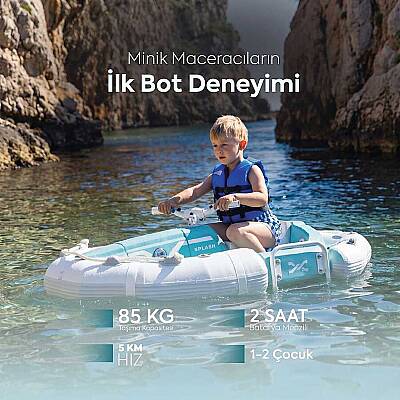 Darth Craft Splash Elektrikli Çocuk Teknesi / Şişme Bot Splash - BL - 5