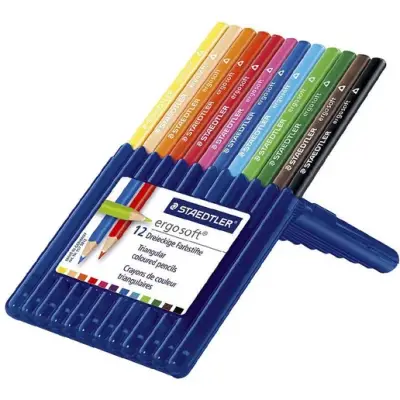 Staedtler Ergosoft Üçgen Kuru Boya 12'li 157 Sb12 - 2