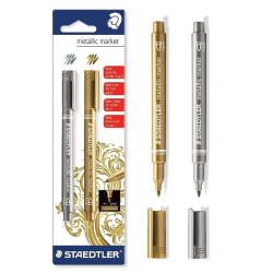 Staedtler Metalik Markör 2'li Set 8323-S BK2 - 1