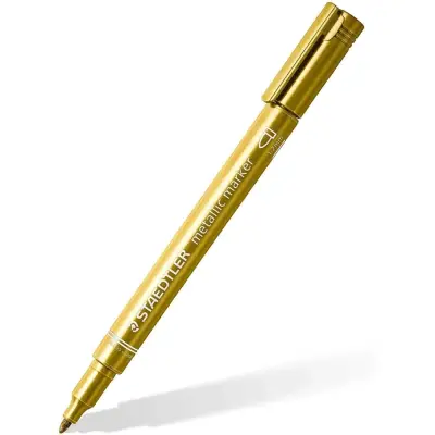 Staedtler Metalik Markör 6'lı + Pigment Liner Siyah (Hediye) Set 8323-Swp6P - 4