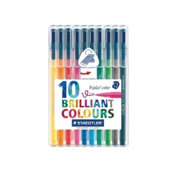 Staedtler Triplus Color Keçeli Kalem 1.0 mm 10'lu Set 323 SB10 - 1