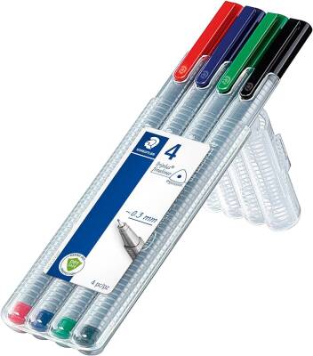Staedtler Triplus Fineliner 0.3 Mm 4'lü Set 334 Sb4 - 2