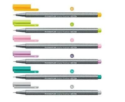 Staedtler Triplus Fineliner Pastel Renk 6'lı Set 334 SB6CS102 - 3