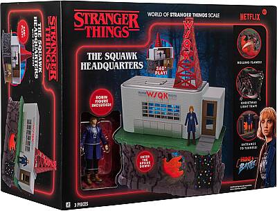 Stranger Things WSQK Radyo İstasyonu Oyun Seti - Üç Katlı, İki Taraflı ve 10,16 cm Hareketli Aksiyon Figürlü 27,94 cm Oyun Seti Strt/0004 - 6