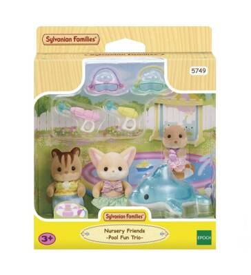 Sylvanian Families Anaokulu Arkadaşları Havuz Eğlencesi Üçlüsü 5749 - 1