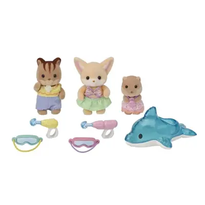 Sylvanian Families Anaokulu Arkadaşları Havuz Eğlencesi Üçlüsü 5749 - 2