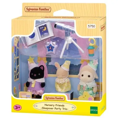 Sylvanian Families Anaokulu Arkadaşları Pijama Partisi Üçlüsü 5750 - 1