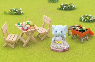 Sylvanian Families Barbekü Piknik Fil Kız 5640 - 4