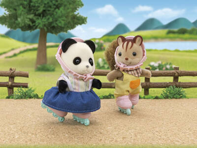 Sylvanian Families Bisiklet ve Paten Set Panda 5652 - 4