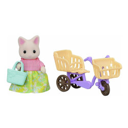 Sylvanian Families Çiçekli Kedi Anne Ve Bisiklet Ese5680 - 1