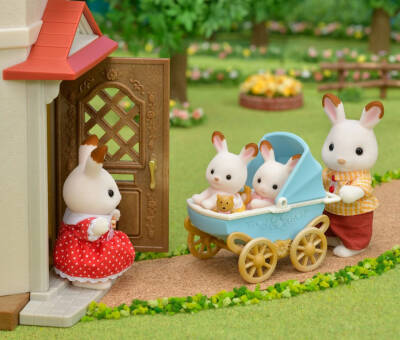 Sylvanian Families Çikolata Kulaklı İkiz Tavşan Bebek 5432 - 4