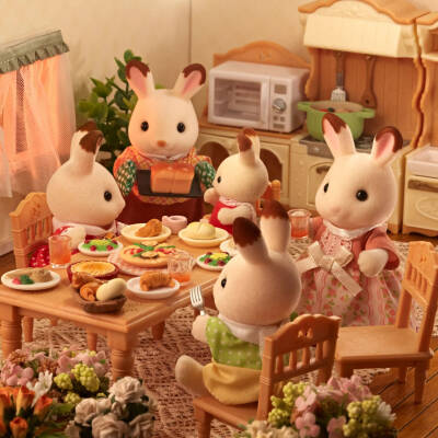 Sylvanian Families Çikolata Kulaklı Tavşan Ailesi 5655 - 3