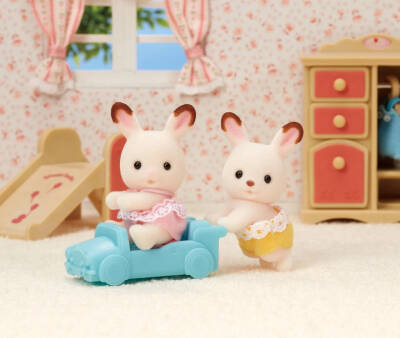 Sylvanian Families Çikolata Kulaklıtavşan İkiz Bebekleri 5420 - 3