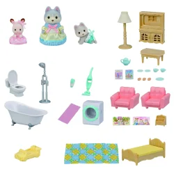 Sylvanian Families Oyun Odalı Işıklı Şehir Evi 5727 - 3