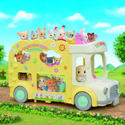 Sylvanian Families Gökkuşağı Anaokulu Otobüsü 5744 - 4