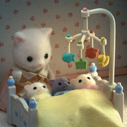 Sylvanian Families İran Kedisi Üçüz 5458 - 4