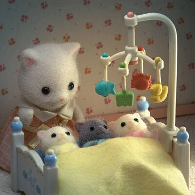 Sylvanian Families İran Kedisi Üçüz 5458 - 4