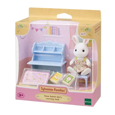 Sylvanian Families Kar Tavşan Kız Ve Çalışma Masası 5679 - 1