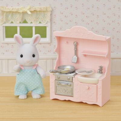 Sylvanian Families Kar Tavşanı Babanın Yemek Pişirme Seti 5678 - 3