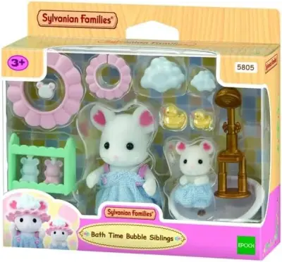 Sylvanian Families Kardeşle Köpüklü Banyo Seti 5805 - 1