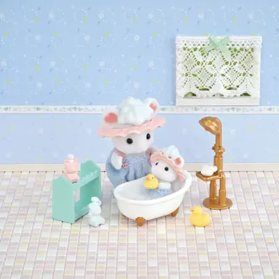 Sylvanian Families Kardeşle Köpüklü Banyo Seti 5805 - 4