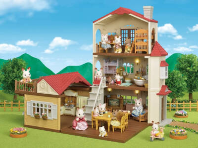 Sylvanian Families Kırmızı Çatılı Işıklı Şehir Evi-5302 5302 - 3