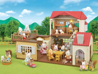 Sylvanian Families Kırmızı Çatılı Işıklı Şehir Evi-5302 5302 - 4