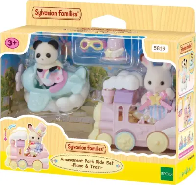 Sylvanian Families Lunapark Oyun Seti  Uçak ve Tren 5819 - 1