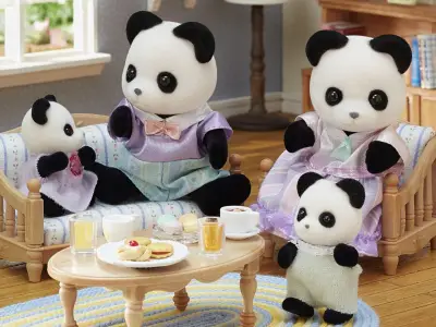 Sylvanian Families Panda Ailesi Adr-Esf5529 - 3