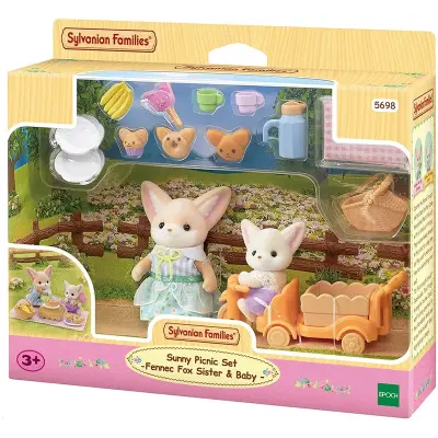 Sylvanian Families Piknik Seti - Çöl Tilkisi Kız ve Bebek ESF5698 - 1