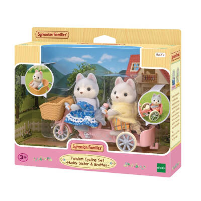 Sylvanian Families Tandem Bisiklet Ve Haskiler 5637 - 1