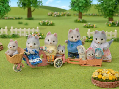 Sylvanian Families Tandem Bisiklet Ve Haskiler 5637 - 4