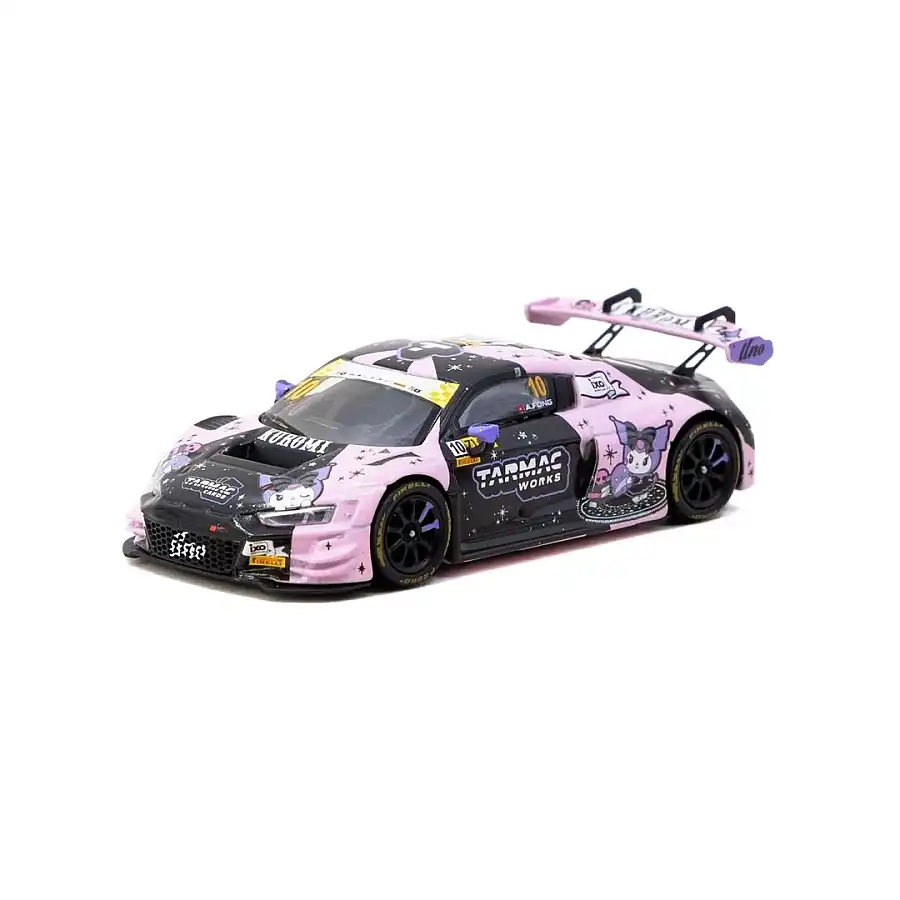 Tarmac Works 1/64 Audi R8 Lms Gt3 Evo Iı Macau Gt Cup - Fıa Gt World Cup 2024 #10 With Tarmac Cards