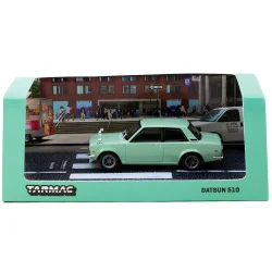 Tarmac Works 1/64 Datsun 510 Light Green T64R-052-Gr - 3