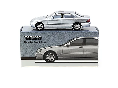Tarmac Works 1/64 Mercedes-Benz S-Class Brilliant Silver Mettal T64G-072-Sl - 3