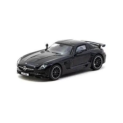 Tarmac Works 1/64 Mercedes-Benz SLS AMG Coupé Black Series Black Metallic - Singapore Special Editio - 1