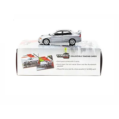 Tarmac Works 1/64 Mitsubishi Lancer Gsr Evolution Iv Silver With Tarmac Cards - 2