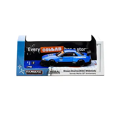 Tarmac Works 1/64 Nissan Skyline (R32) Widebody Tarmac Works 10th Anniversary - Designed by Jon Siba - 3