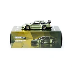 Tarmac Works 1/64 Toyota Sprinter Trueno AE86 Widebody Green - Designed by Jon Sibal - 3