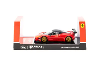 Tarmac Works X iXO Models 1/64 Ferrari 458 Italia GT3 Red - ROAD64 - 3